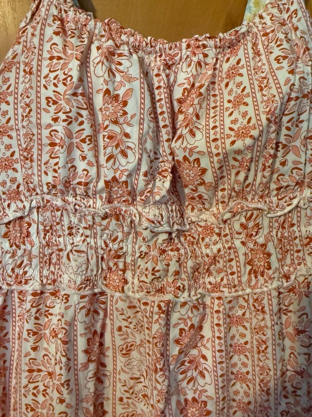 No Boundaries Floral Print Maxi Dress Size XL (15-17) Boho Summer